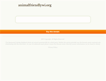 Tablet Screenshot of animalfriendlywi.org